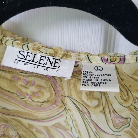 2/$30 Ruffled Sheer Blousy Jacket - Size Large - Picture 3 of 4